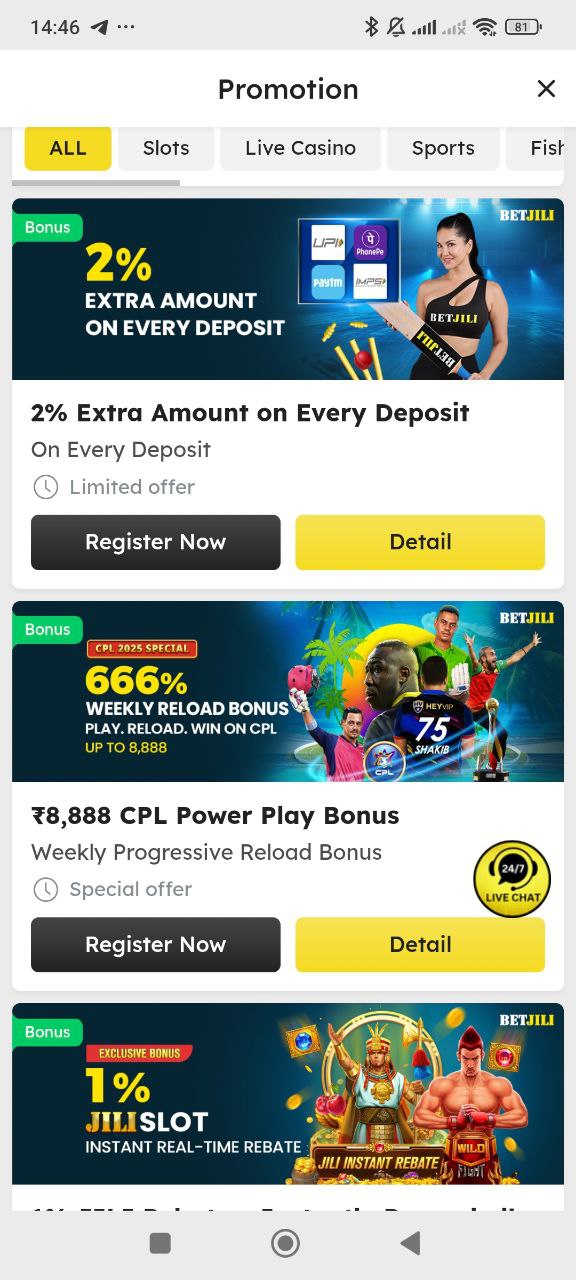 Betjili Game Bonus